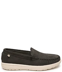 Minnetonka Men's Discover Classic Suede Slip On Loafers