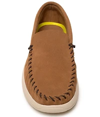 Minnetonka Men's Discover Classic Suede Slip On Loafers