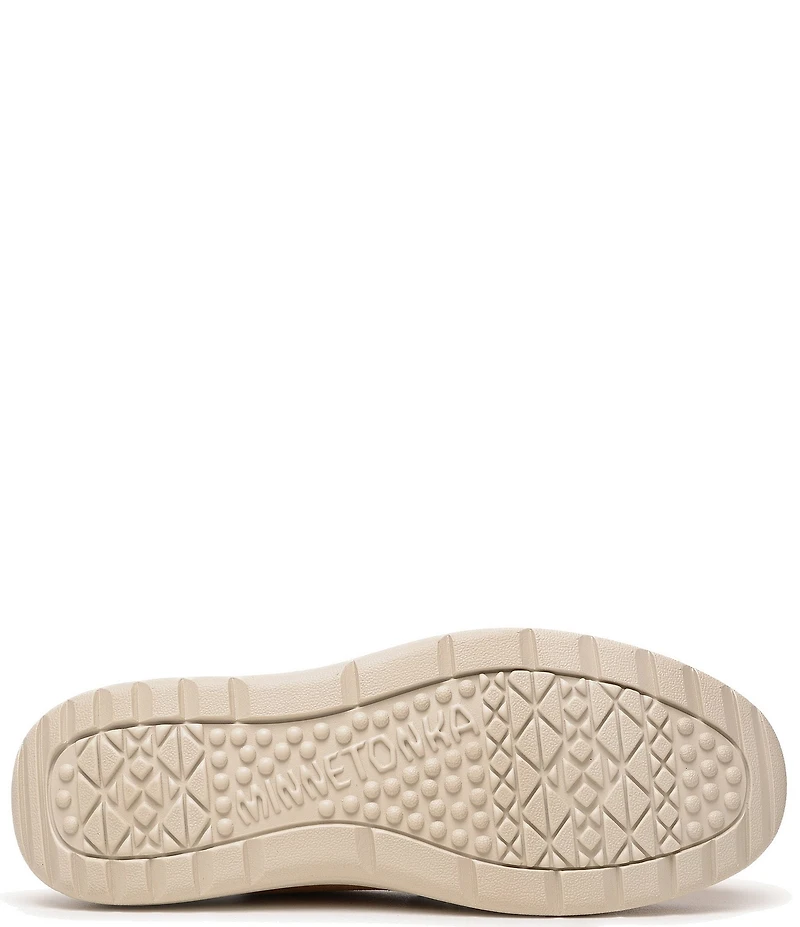 Minnetonka Men's Discover Classic Suede Slip On Loafers