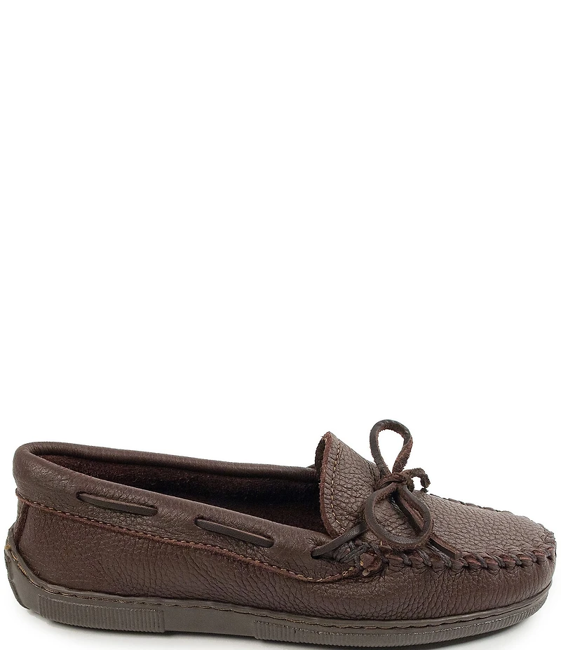Minnetonka Moosehide Classic Bow Detail Moccasin Boat Shoes
