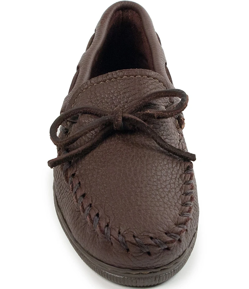 Minnetonka Moosehide Classic Bow Detail Moccasin Boat Shoes