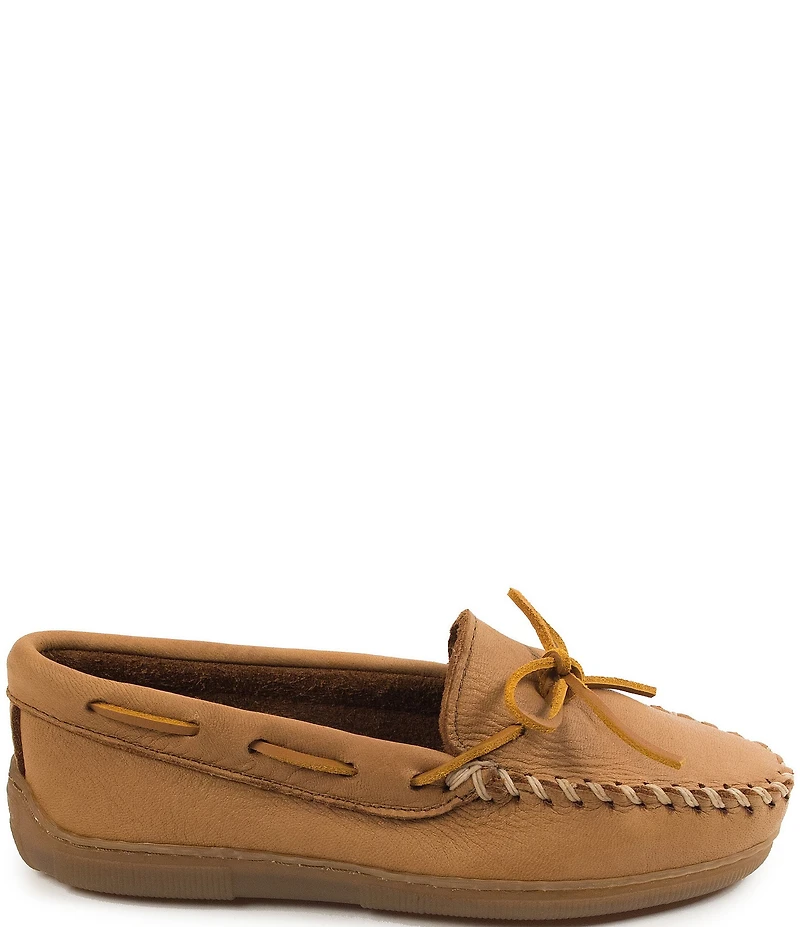 Minnetonka Moosehide Classic Bow Detail Moccasin Boat Shoes