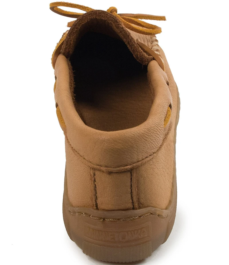 Minnetonka Moosehide Classic Bow Detail Moccasin Boat Shoes