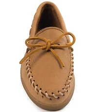 Minnetonka Moosehide Classic Bow Detail Moccasin Boat Shoes