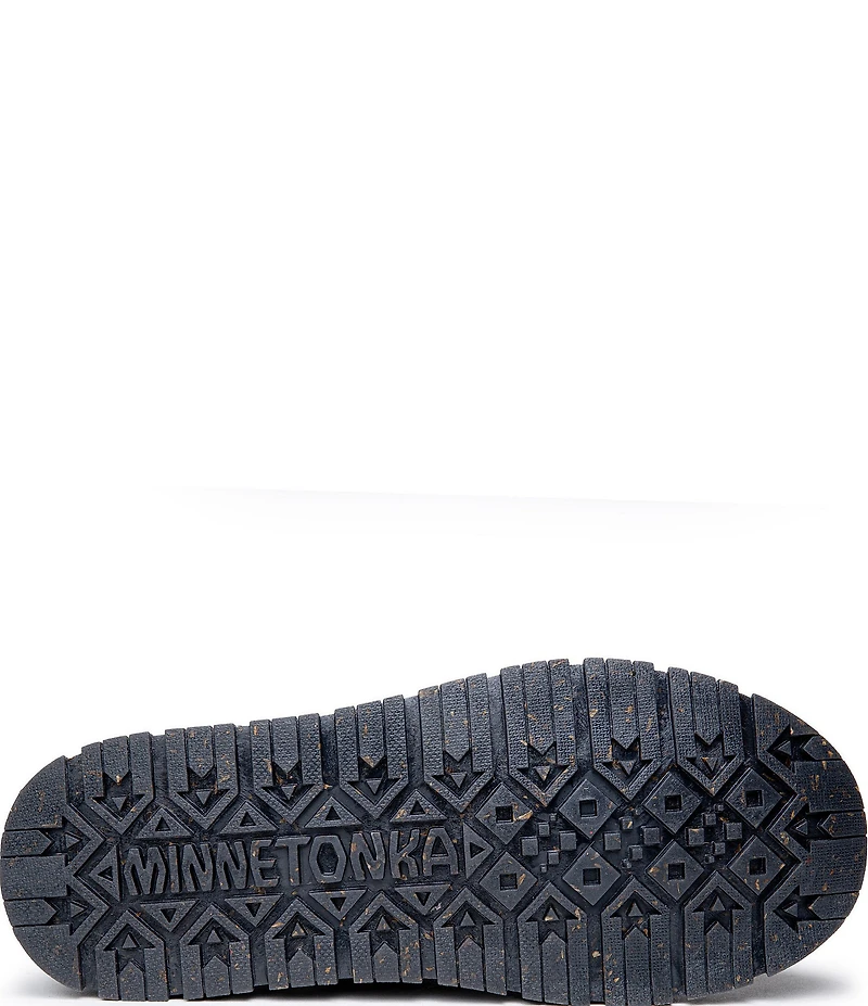 Minnetonka Norean Suede Sweater Knit Slipper Booties