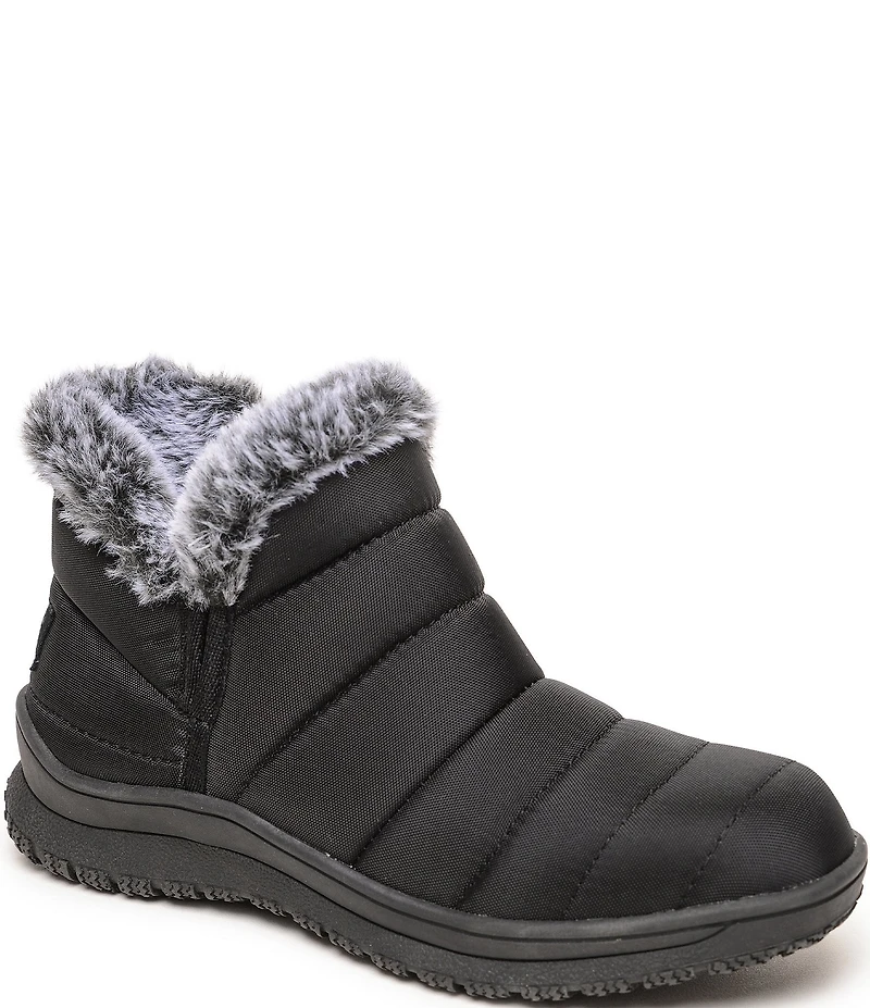 Minnetonka Northtown Nylon Faux Fur Ankle Booties