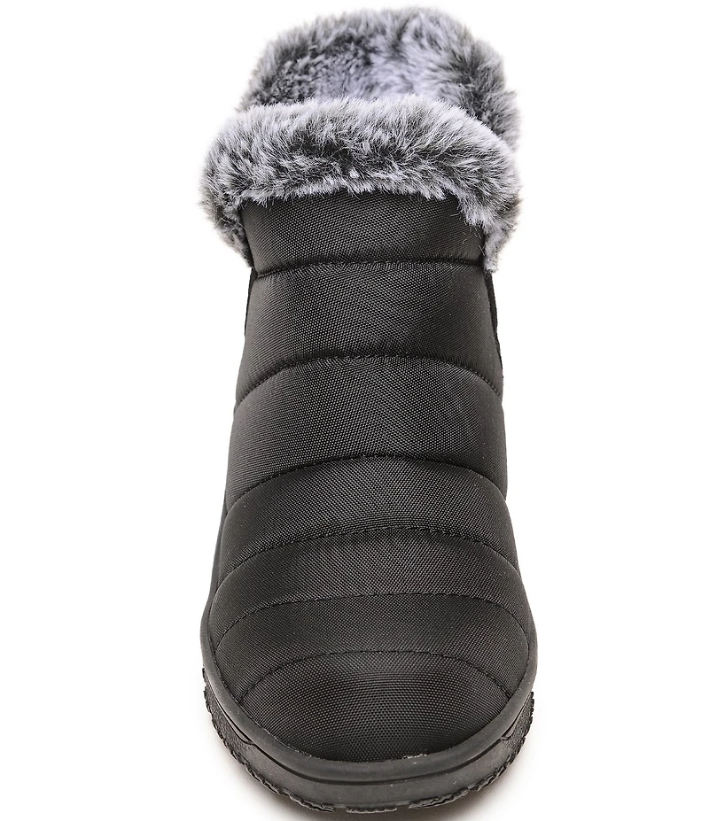 Minnetonka Northtown Nylon Faux Fur Ankle Booties