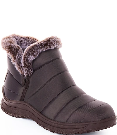 Minnetonka Northtown Nylon Faux Fur Ankle Booties