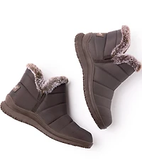 Minnetonka Northtown Nylon Faux Fur Ankle Booties