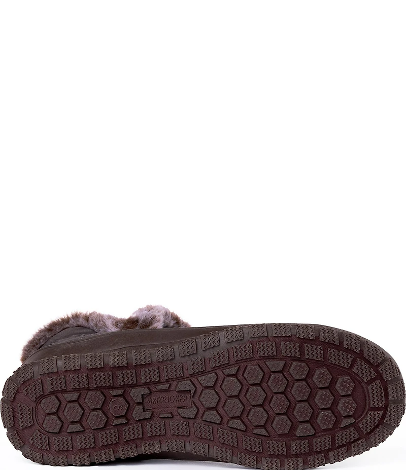 Minnetonka Northtown Nylon Faux Fur Ankle Booties