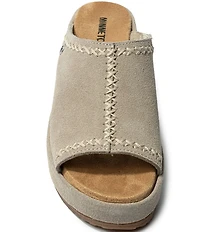 Minnetonka Paislee Suede Platform Slides