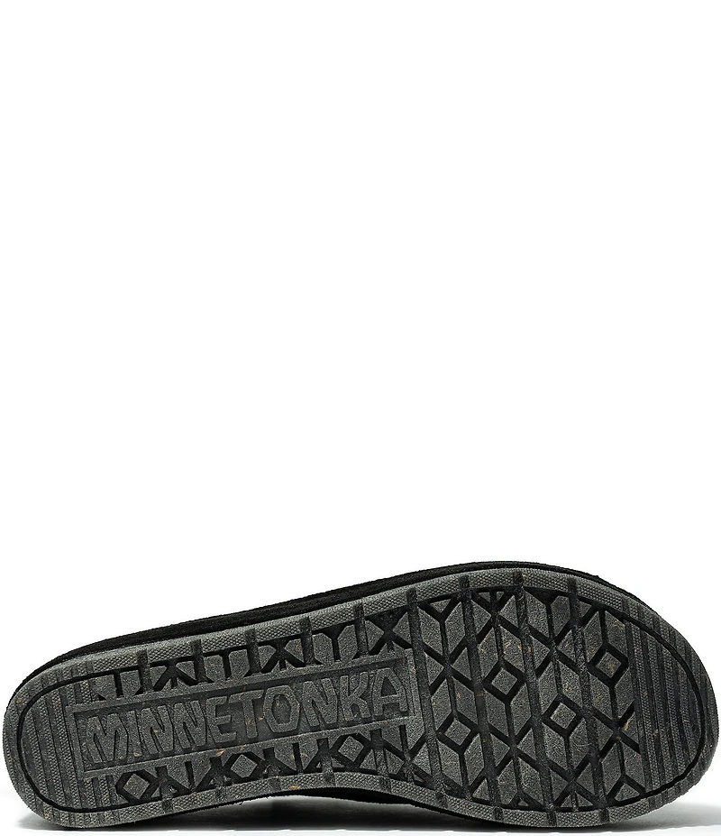 Minnetonka Paislee Suede Platform Slides