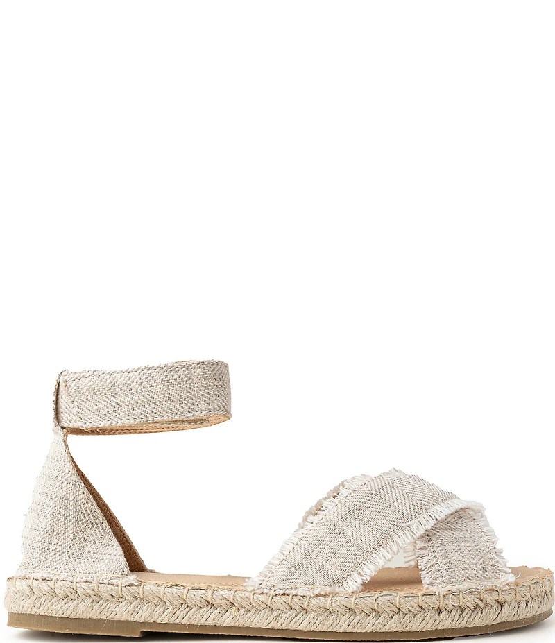 Minnetonka Pemma Herringbone Ankle Strap Espadrille Sandals