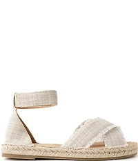Minnetonka Pemma Herringbone Ankle Strap Espadrille Sandals