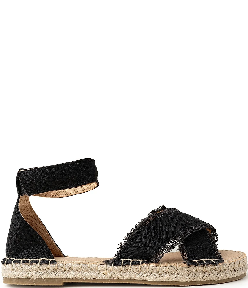 Minnetonka Pemma Linen Ankle Strap Espadrille Sandals
