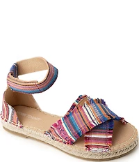 Minnetonka Pemma Stripe Ankle Strap Espadrille Sandals