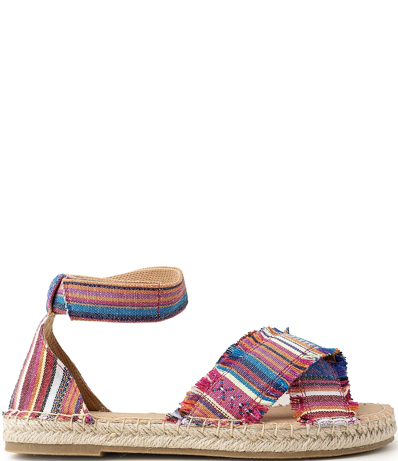 Minnetonka Pemma Stripe Ankle Strap Espadrille Sandals