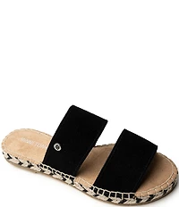 Minnetonka Poppie Suede Espadrille Flat Sandals