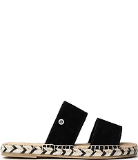 Minnetonka Poppie Suede Espadrille Flat Sandals