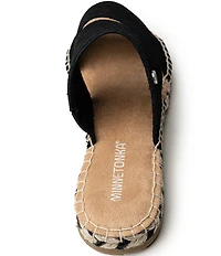 Minnetonka Poppie Suede Espadrille Flat Sandals