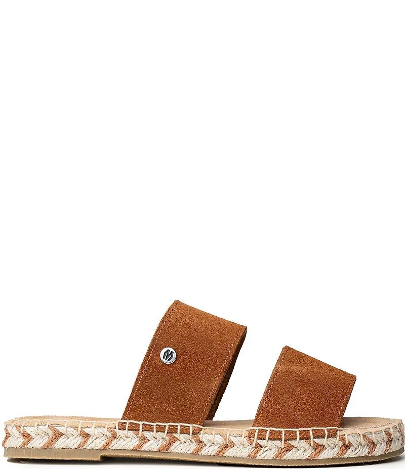 Minnetonka Poppie Suede Espadrille Flat Sandals