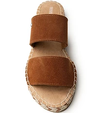 Minnetonka Poppie Suede Espadrille Flat Sandals