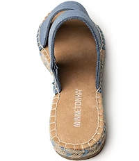 Minnetonka Poppie Suede Espadrille Flat Sandals