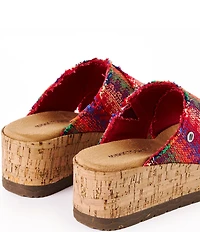 Minnetonka Posey Horizon Platform Slide Sandals