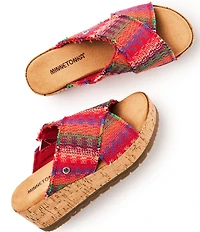 Minnetonka Posey Horizon Platform Slide Sandals