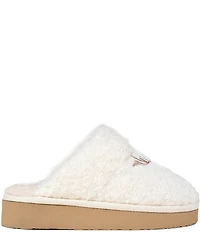 Minnetonka Reindeer Pile Lined Scuff Slippers