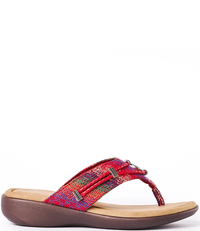 Minnetonka Silverthorne 360 Horizon Fabric Thong Sandals