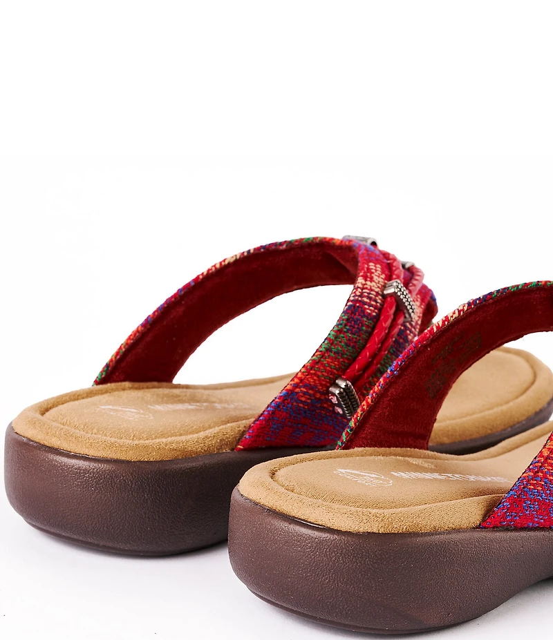 Minnetonka Silverthorne 360 Horizon Fabric Thong Sandals