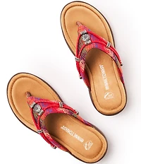 Minnetonka Silverthorne 360 Horizon Fabric Thong Sandals