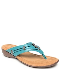 Minnetonka Silverthorne 360 Leather Thong Sandals