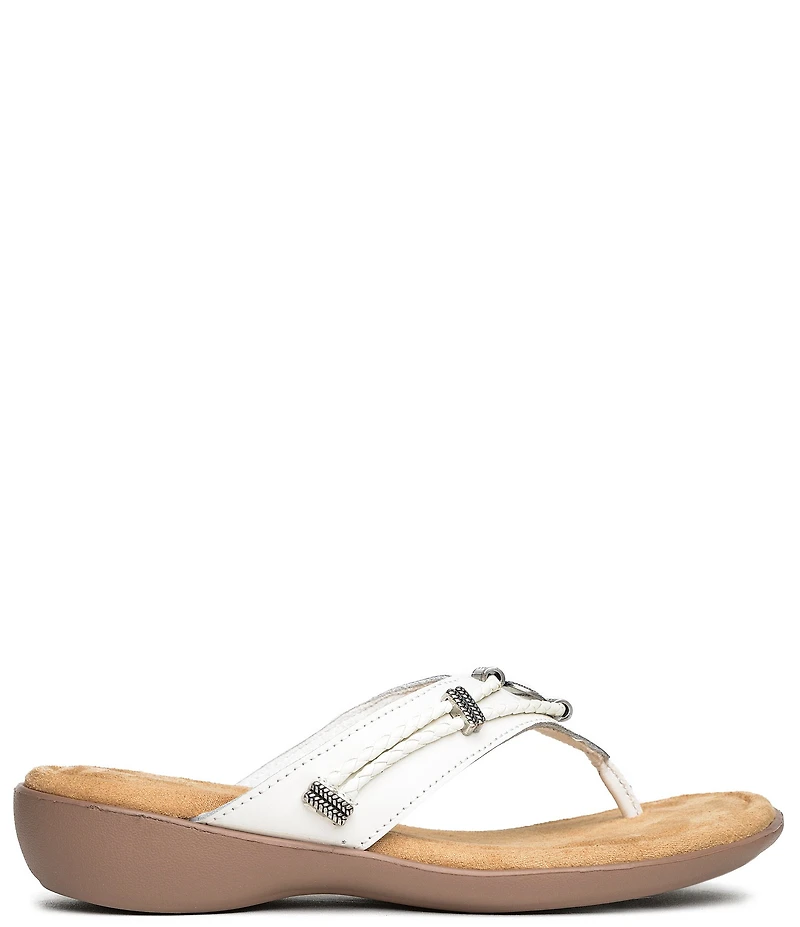Minnetonka Silverthorne 360 Leather Thong Sandals