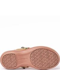 Minnetonka Silverthorne 360 Multi Print Raffia Thong Sandals