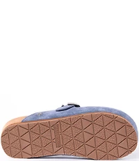 Minnetonka Suede Buckle Clogs