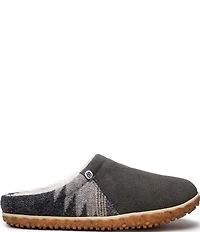 Minnetonka Tahoe Suede Clog Slippers