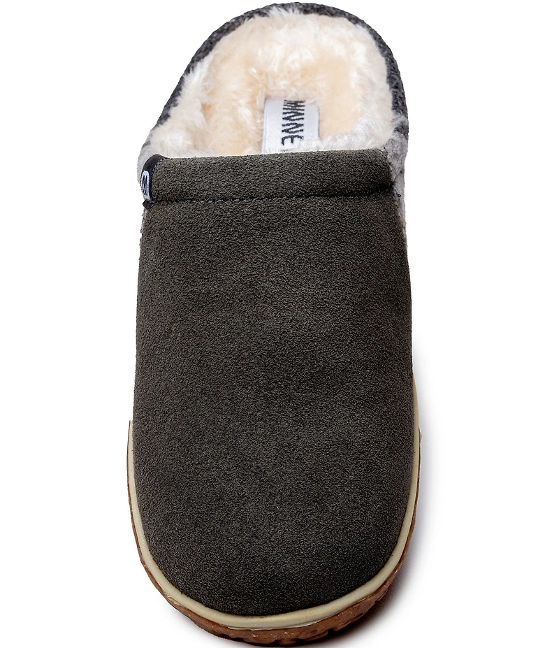 Minnetonka Tahoe Suede Clog Slippers