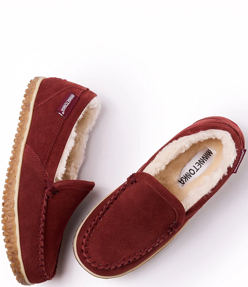 Minnetonka Tempe Suede Moccasin Slippers