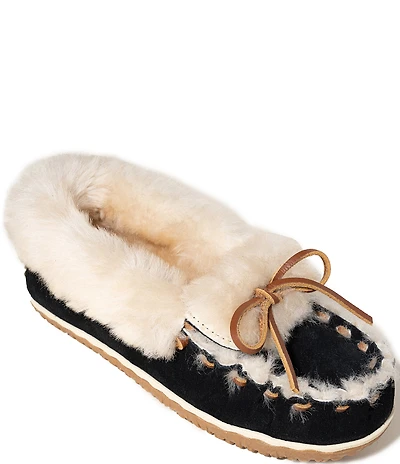 Minnetonka Ultimate Sheepskin Suede Slippers