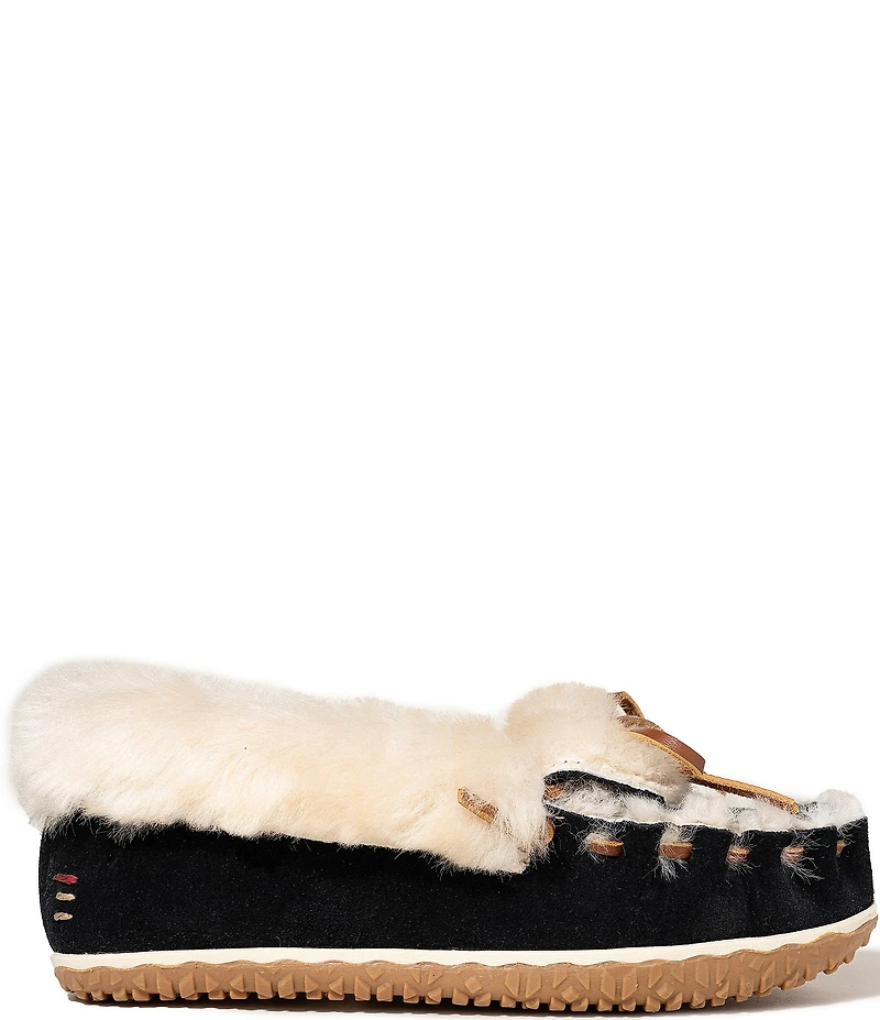 Minnetonka Ultimate Sheepskin Suede Slippers