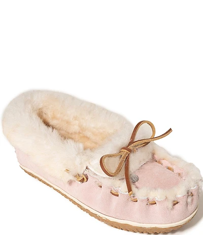 Minnetonka Ultimate Sheepskin Suede Slippers