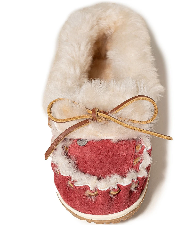 Minnetonka Ultimate Sheepskin Suede Slippers