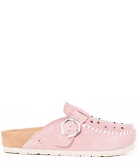 Minnetonka Women's 80th Anniversary Special Edition Suede Rhinestone Embellished Clogs