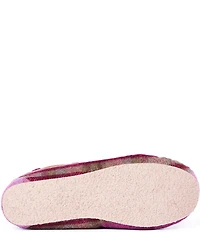 Minnetonka Women's Cally Plaid Faux Fur Lined Moccasin Slippers