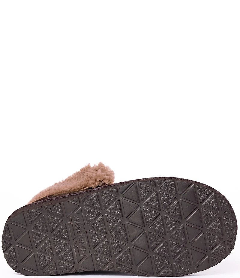 Minnetonka Women's Chandra Suede Berber Lined Platform Booties