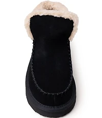 Minnetonka Women's Chandra Suede Berber Lined Platform Booties