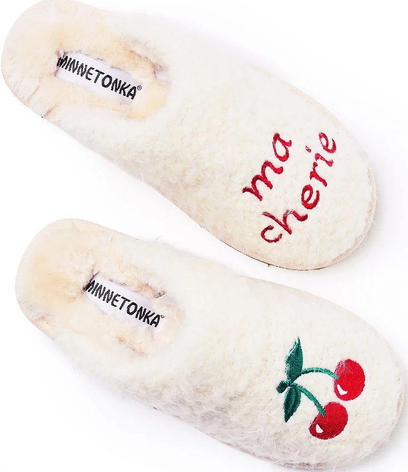 Minnetonka Women's Chesney Hi Ma Cherie Cherry Slippers