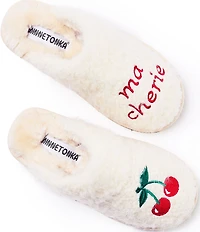 Minnetonka Women's Chesney Hi Ma Cherie Cherry Slippers
